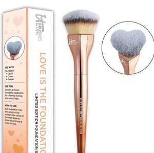 Love Is The Foundation Limited Edition Heart Shaped Brush Rose Gold Ombre